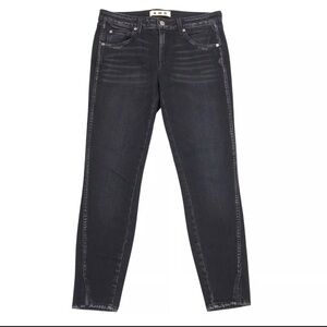 AMO Dark Gray Cotton Skinny Jeans for Women